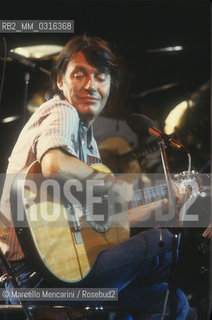 Italian singer-songwriter Fabrizio De Andrè (1981) / Il cantautore Fabrizio De Andrè (1981) - ©Marcello Mencarini/Rosebud2