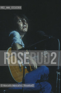 Italian singer-songwriter Fabrizio De Andrè (1981) / Il cantautore Fabrizio De Andrè (1981) - ©Marcello Mencarini/Rosebud2