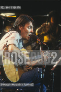 Italian singer-songwriter Fabrizio De Andrè (1981) / Il cantautore Fabrizio De Andrè (1981) - ©Marcello Mencarini/Rosebud2