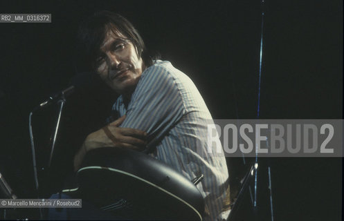Italian singer-songwriter Fabrizio De Andrè (1981) / Il cantautore Fabrizio De Andrè (1981) - ©Marcello Mencarini/Rosebud2