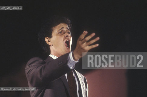 Italian baritone Natale De Carolis, 1990 / Il baritono Natale De Carolis, 1990 - ©Marcello Mencarini/Rosebud2
