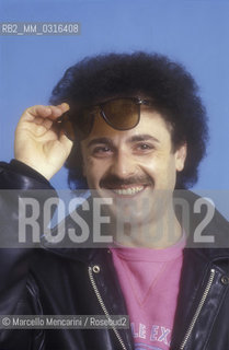 Sanremo Music Festival 1985. Italian pop singer Edoardo De Crescenzo, in competition with the song Via con me / Festival di Sanremo 1991. Il cantante Edoardo De Crescenzo, in gara con la canzone Via con me - ©Marcello Mencarini/Rosebud2