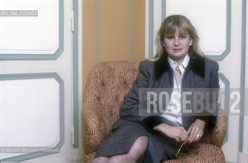 Italian movie producer raffaella De Laurentiis, about 1985 / La produttrice cinematografica Raffaella De Laurentiis, 1985 circa - ©Marcello Mencarini/Rosebud2