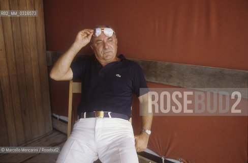 Venice Film Festival, about 1980. Director of photography Tonino Delli Colli / Mostra del Cinema di Venezia, 1980 circa. Il direttore della fotografia Tonino Delli Colli - ©Marcello Mencarini/Rosebud2