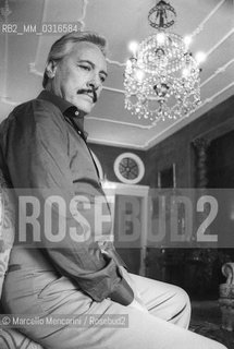Lancenigo (Treviso),1979. Tenor Mario Del Monaco in his house / Lancenigo (Treviso). Il tenore Mario Del Monaco nella sua casa - ©Marcello Mencarini/Rosebud2