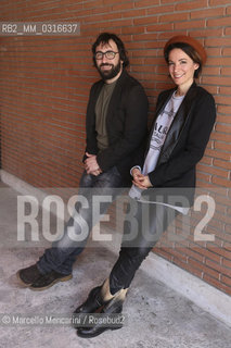 Libri Come, Festival of Books and Reading, Rome 2014. Italian writers Andrea Cedrola and Andrea Delogu / Libri Come Festa del Libro e della Lettura, Roma 2014. Gli scrittori Andrea Cedrola e Andrea Delogu - ©Marcello Mencarini/Rosebud2