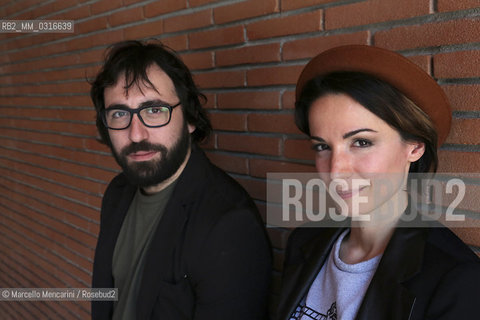 Libri Come, Festival of Books and Reading, Rome 2014. Italian writers Andrea Cedrola and Andrea Delogu / Libri Come Festa del Libro e della Lettura, Roma 2014. Gli scrittori Andrea Cedrola e Andrea Delogu - ©Marcello Mencarini/Rosebud2