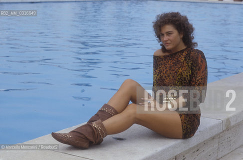 Venice Lido, Venice Film Festival 1983. Italian actress Lory del Santo / Lido di Venezia, Mostra del Cinema di Venezia 1983. Lattrice Lory Del Santo - ©Marcello Mencarini/Rosebud2
