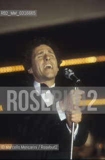 Sanremo Music Festival 1984. Italian pop singer Riccardo Del Turco / Festival di Sanremo 1984. Il cantante Riccardo Del Turco - ©Marcello Mencarini/Rosebud2