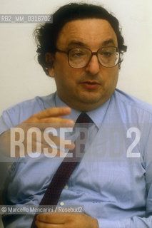 Italian politician Gianni De Michelis, about 1988 / Il politico Gianni De Michelis, 1988 circa - ©Marcello Mencarini/Rosebud2