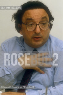 Italian politician Gianni De Michelis, about 1988 / Il politico Gianni De Michelis, 1988 circa - ©Marcello Mencarini/Rosebud2