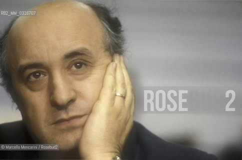 Italian politician Ciriaco De Mita, member of Christian Democracy Party (about 1985) / Il politico Ciriaco De Mita, membro della Democrazia Cristiana (1985 circa) - ©Marcello Mencarini/Rosebud2