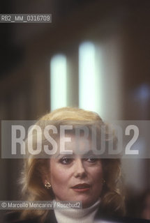 French actress Catherine Deneuve, about 1985 / Lattrice Catherine Deneuve, 1985 circa - ©Marcello Mencarini/Rosebud2