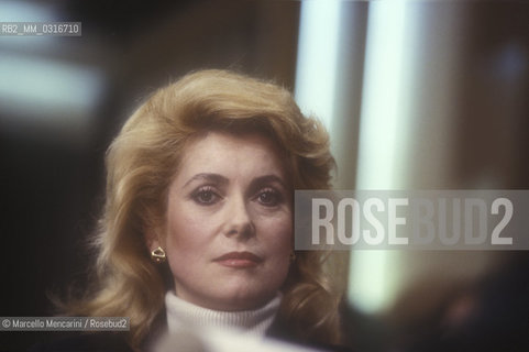 French actress Catherine Deneuve, about 1985 / Lattrice Catherine Deneuve, 1985 circa - ©Marcello Mencarini/Rosebud2