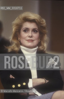 French actress Catherine Deneuve, about 1985 / Lattrice Catherine Deneuve, 1985 circa - ©Marcello Mencarini/Rosebud2