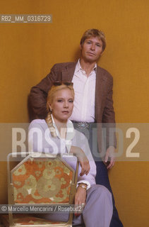 Venice Lido, Venice Film Festival 1984. Pop singers John Denver and Sylvie Vartan / Lido di Venezia, Mostra del Cinema di Venezia 1984. I cantanti John Denver e Sylvie Vartan - ©Marcello Mencarini/Rosebud2