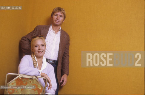 Venice Lido, Venice Film Festival 1984. Pop singers John Denver and Sylvie Vartan / Lido di Venezia, Mostra del Cinema di Venezia 1984. I cantanti John Denver e Sylvie Vartan - ©Marcello Mencarini/Rosebud2