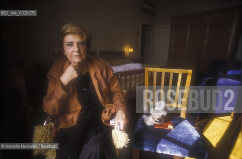 Venice Lido, Hotel Des Bains, 1984. Italian writer Luce DEramo / Lido di Venezia, Hotel Des Bains, 1984. La scrittrice Luce DEramo - ©Marcello Mencarini/Rosebud2