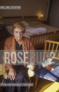 Venice Lido, Hotel Des Bains, 1984. Italian writer Luce DEramo / Lido di Venezia, Hotel Des Bains, 1984. La scrittrice Luce DEramo - ©Marcello Mencarini/Rosebud2