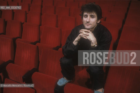Sanremo Ariston Theater, 1991. Russian dancer Vladimir Derevianko / Teatro Ariston di Sanremo. 1991. Il ballerino russo Vladimir Derevianko - ©Marcello Mencarini/Rosebud2