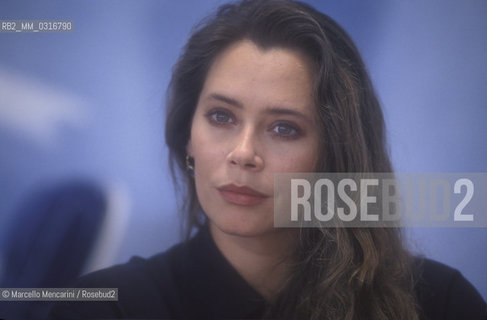Italian actress Barbara De Rossi, 1991 / Lattrice Barbara De Rossi, 1991 - ©Marcello Mencarini/Rosebud2