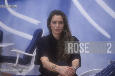 Italian actress Barbara De Rossi, 1991 / Lattrice Barbara De Rossi, 1991 - ©Marcello Mencarini/Rosebud2
