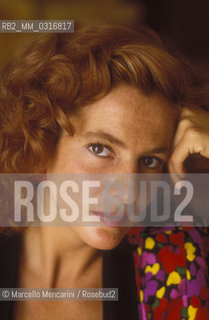 Italian actress Giuliana De Sio, about 1985 / Lattrice Giuliana De Sio, 1985 circa - ©Marcello Mencarini/Rosebud2