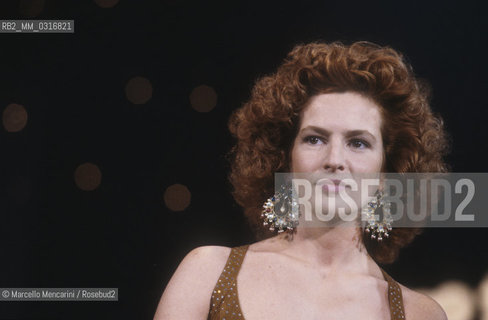 Italian actress Giuliana De Sio, about 1985 / Lattrice Giuliana De Sio, 1985 circa - ©Marcello Mencarini/Rosebud2