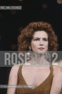 Italian actress Giuliana De Sio, about 1985 / Lattrice Giuliana De Sio, 1985 circa - ©Marcello Mencarini/Rosebud2