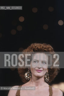 Italian actress Giuliana De Sio, about 1985 / Lattrice Giuliana De Sio, 1985 circa - ©Marcello Mencarini/Rosebud2