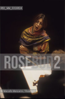 Rome, 1999. French soprano Natalie Dessay performing a rehearsal / Roma, 1999. Il soprano Natalie Dessay durante una prova - ©Marcello Mencarini/Rosebud2