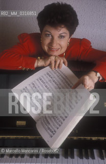 Italian soprano Mariella Devia, 1995 / Il soprano Mariella Devia, 1995 - ©Marcello Mencarini/Rosebud2
