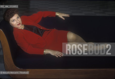 Genoa San Carlo Theater, 1995. Italian soprano Mariella Devia / Teatro San Carlo di Genova. Il soprano Mariella Devia - ©Marcello Mencarini/Rosebud2