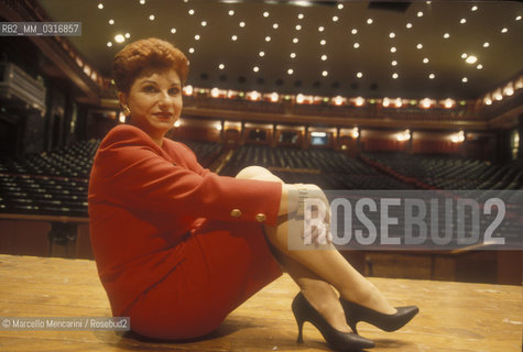 Genoa San Carlo Theater, 1995. Italian soprano Mariella Devia / Teatro San Carlo di Genova. Il soprano Mariella Devia - ©Marcello Mencarini/Rosebud2
