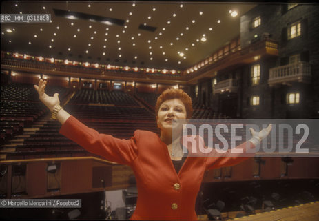Genoa San Carlo Theater, 1995. Italian soprano Mariella Devia / Teatro San Carlo di Genova. Il soprano Mariella Devia - ©Marcello Mencarini/Rosebud2