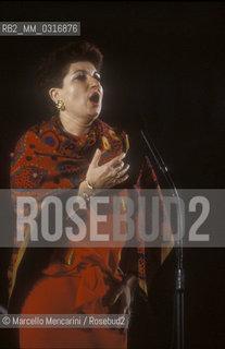 Italian soprano Mariella Devia, 1991 / Il soprano Mariella Devia, 1991 - ©Marcello Mencarini/Rosebud2