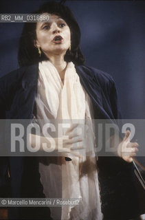 Italian soprano opera singer Giusy Devinu (1991) / Il soprano Giusy Devinu (1991) - ©Marcello Mencarini/Rosebud2