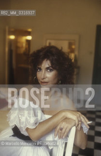 Italian actress Ida Di Benedetto, about 1985 / Lattrice Ida Di Benedetto, 1985 circa - ©Marcello Mencarini/Rosebud2