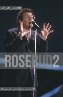 Sanremo Music Festival 1988. Italian pop singer Peppino di Capri / Festival di Sanremo 1988. Il cantante Peppino di Capri - ©Marcello Mencarini/Rosebud2