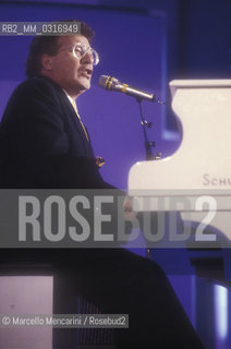 Sanremo Music Festival 1990. Italian pop singer Peppino di Capri / Festival di Sanremo 1990. Il cantante Peppino di Capri - ©Marcello Mencarini/Rosebud2