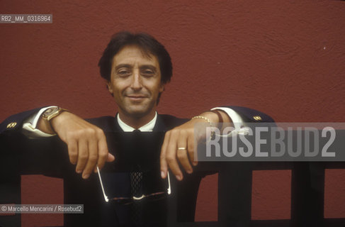 Venice Lido, Venice Film Festival 1989. Italian movie producer Giovanni Di Clemente / Lido di Venezia, Mostra del Cinema di Venezia 1989. Il produttore Gianni Di Clemente - ©Marcello Mencarini/Rosebud2