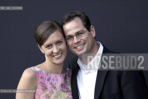 Festival of Literatures, Rome 2012. American writer Vanessa Diffenbaugh and her husband P.K. Diffenbaugh / Festival Letterature, Roma 2012. La scrittrice americana Vanessa Diffenbaugh e suo marito P.K. Diffenbaugh - ©Marcello Mencarini/Rosebud2