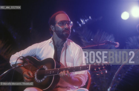 American jazz guitarist Al Di Meola, about 1985 / Il chitarrista jazzz Al Di Meola, 1985 circa - ©Marcello Mencarini/Rosebud2