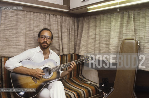 American jazz guitarist Al Di Meola, about 1985 / Il chitarrista jazzz Al Di Meola, 1985 circa - ©Marcello Mencarini/Rosebud2