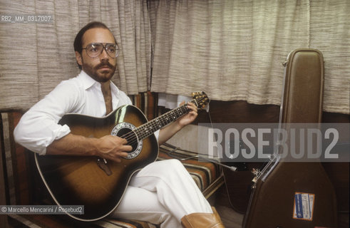 American jazz guitarist Al Di Meola, about 1985 / Il chitarrista jazzz Al Di Meola, 1985 circa - ©Marcello Mencarini/Rosebud2