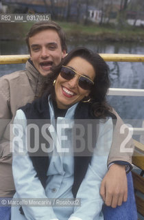 Sanremo in the World Tour 1990. Italian pop singers Gianluca Guidi and Grazia di Michele in Toronto / Sanremo nel mondo 1990. I cantanti Gianluca Guidi e Grazia di Michele a Toronto - ©Marcello Mencarini/Rosebud2
