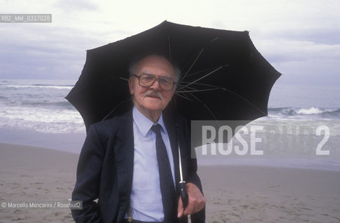 Viareggio, 1995. Italian Literary critic Carlo Dionisotti / Viareggio, 1995. Il critico letterario Carlo Dionisotti - ©Marcello Mencarini/Rosebud2