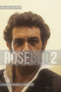 Milan, La Scala Theater, 1979. Spanish tenor Placido Domingo / Milano, Teatro alla Scala, 1979. Il tenore Placido Domingo - ©Marcello Mencarini/Rosebud2