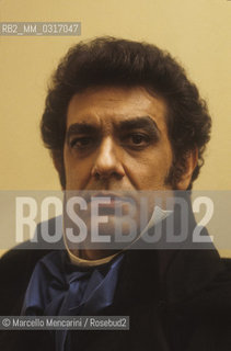 Milan, La Scala Theater, 1979. Spanish tenor Placido Domingo / Milano, Teatro alla Scala, 1979. Il tenore Placido Domingo - ©Marcello Mencarini/Rosebud2