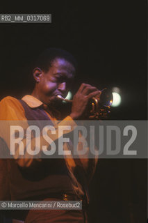 American jazz trumpetist Don Cherry performing (about 1985) / Il trombettista  jazz Don Cherry in concerto (1985 circa) - ©Marcello Mencarini/Rosebud2